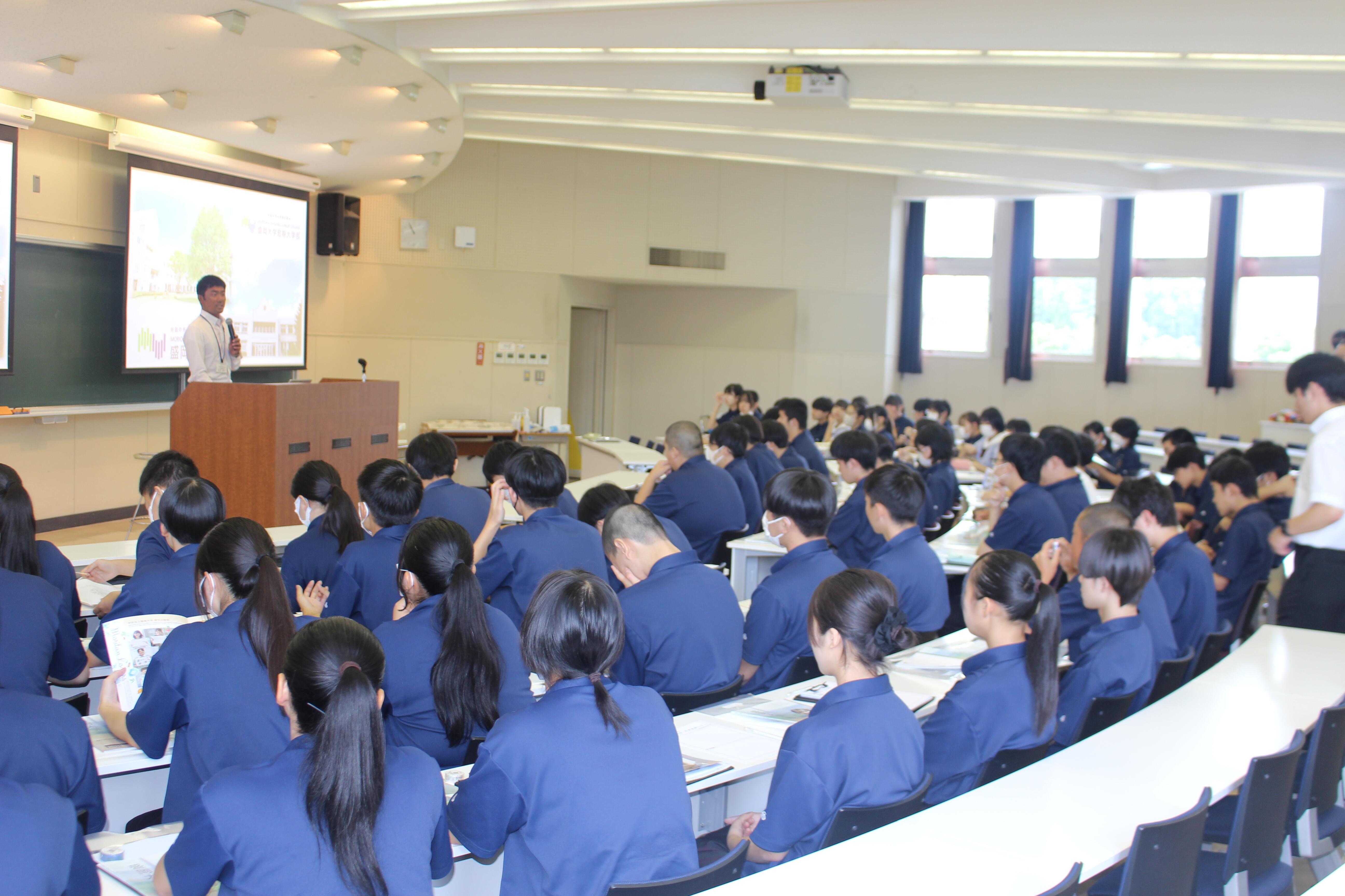 学校見学を実施しました！（一関修紅高校1年生）